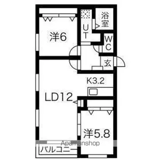 ゼスティ森町【3階】の間取り